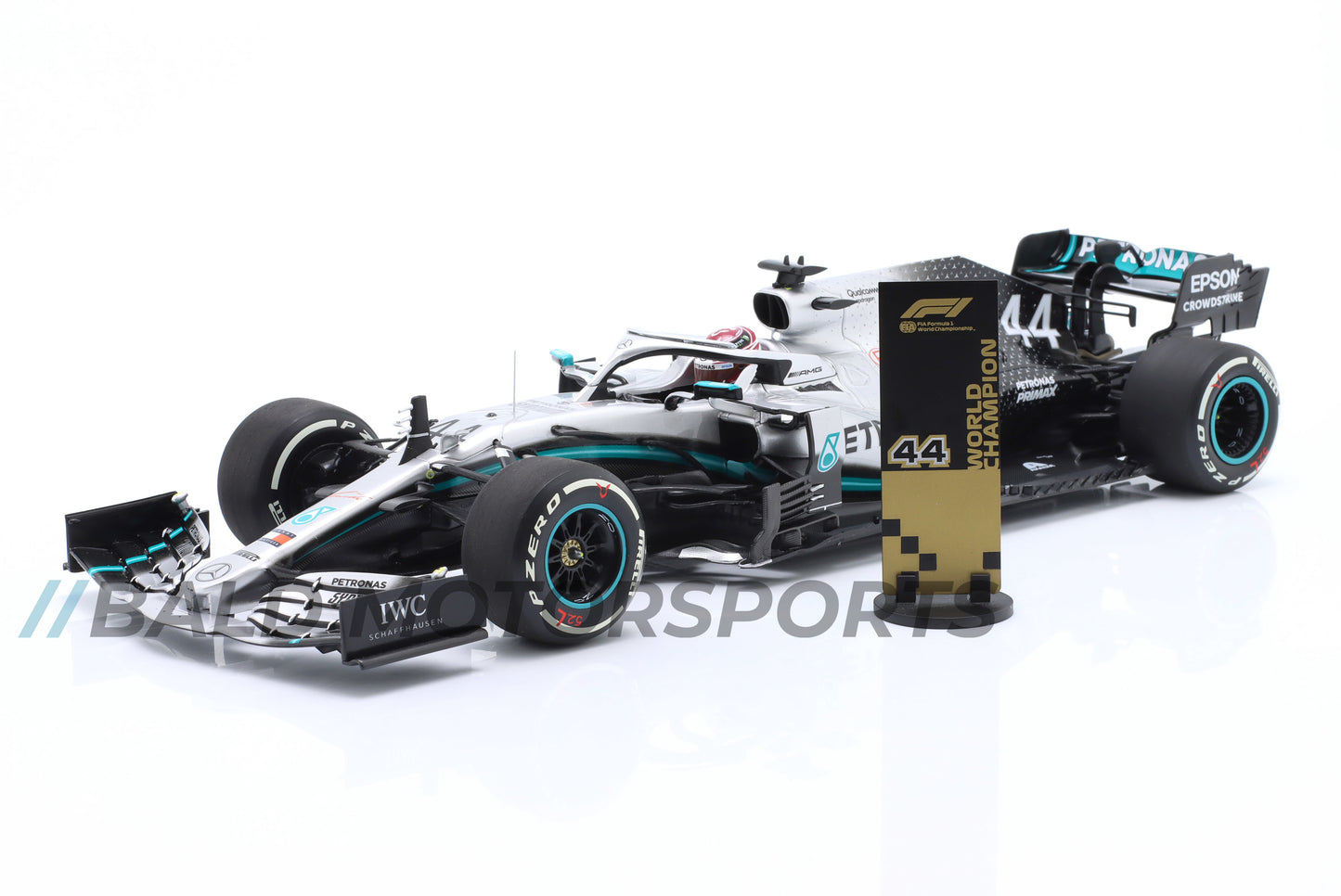 Mercedes W10 Lewis Hamilton Formel 1 Weltmeister 2019 Minichamps 1:18