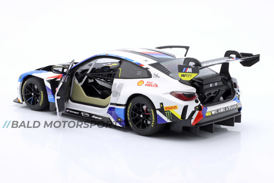 BMW M4 GT3 Rossi, Martin, Marciello 12h Bathurst 2024 Minichamps 1:18