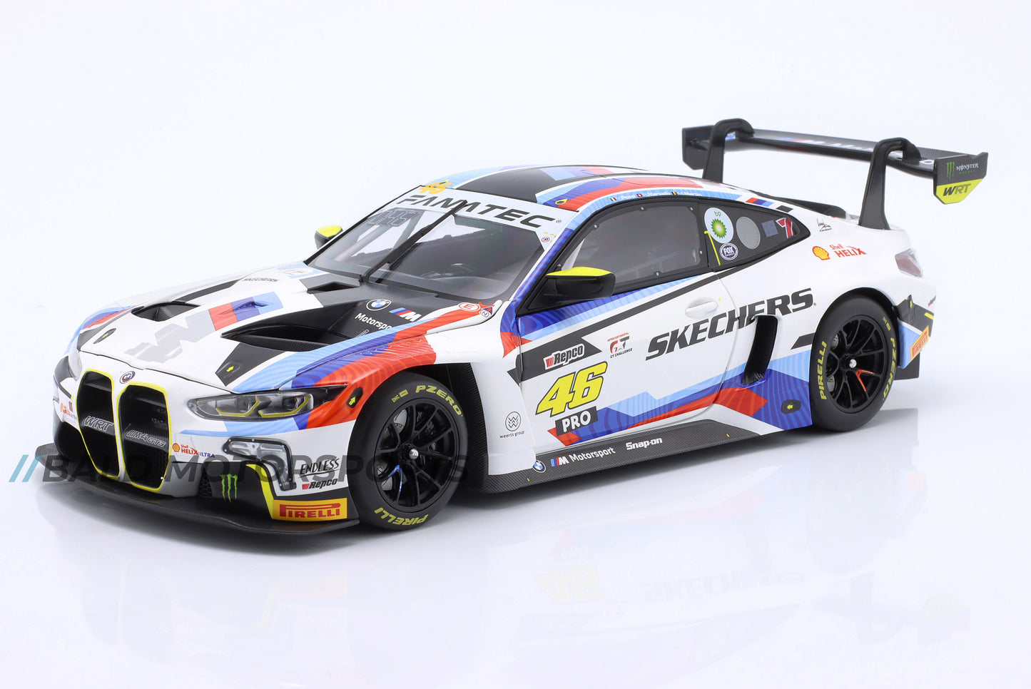 BMW M4 GT3 Rossi, Martin, Marciello 12h Bathurst 2024 Minichamps 1:18