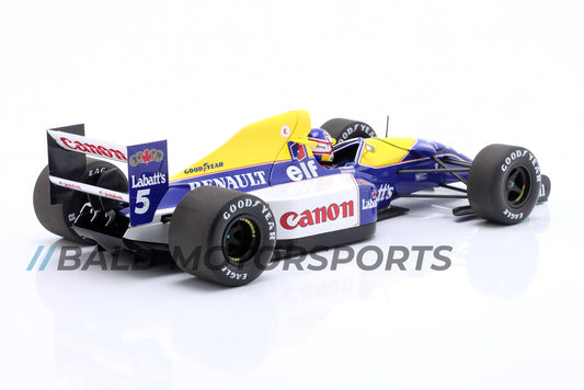 Williams FW14B Nigel Mansell Canon Williams Team Formel-1-Weltmeister 1992 1:18 Minichamps