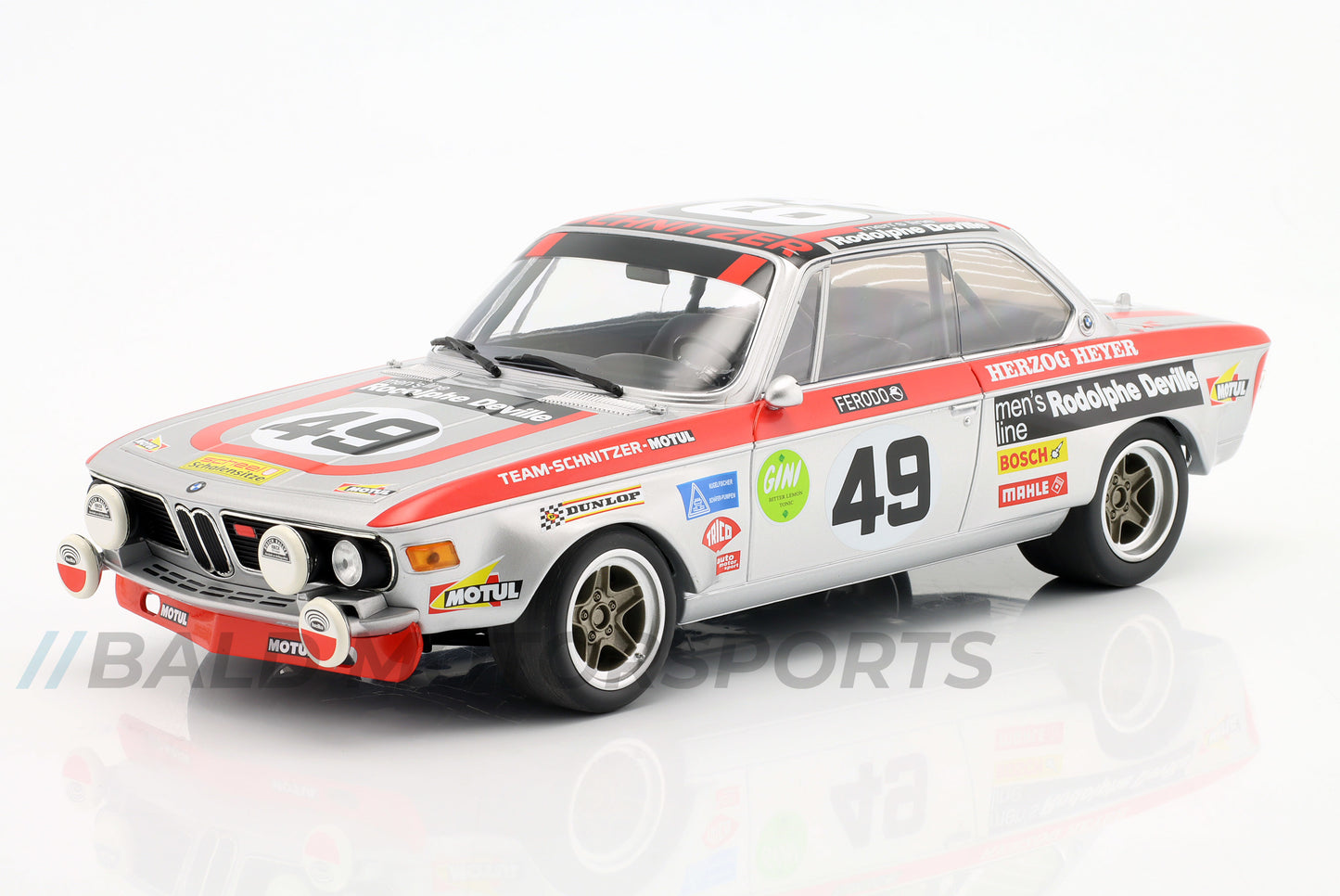 BMW 2800CS Team Schnitzer-Motul 24h Le Mans 1972 1:18 Minichamps