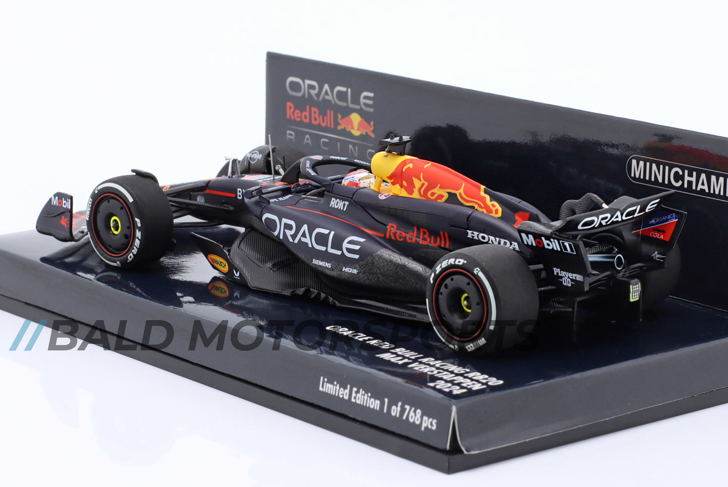 Red Bull RB20 Max Verstappen Formula 1 World Champion 2024 Minichamps 1:43