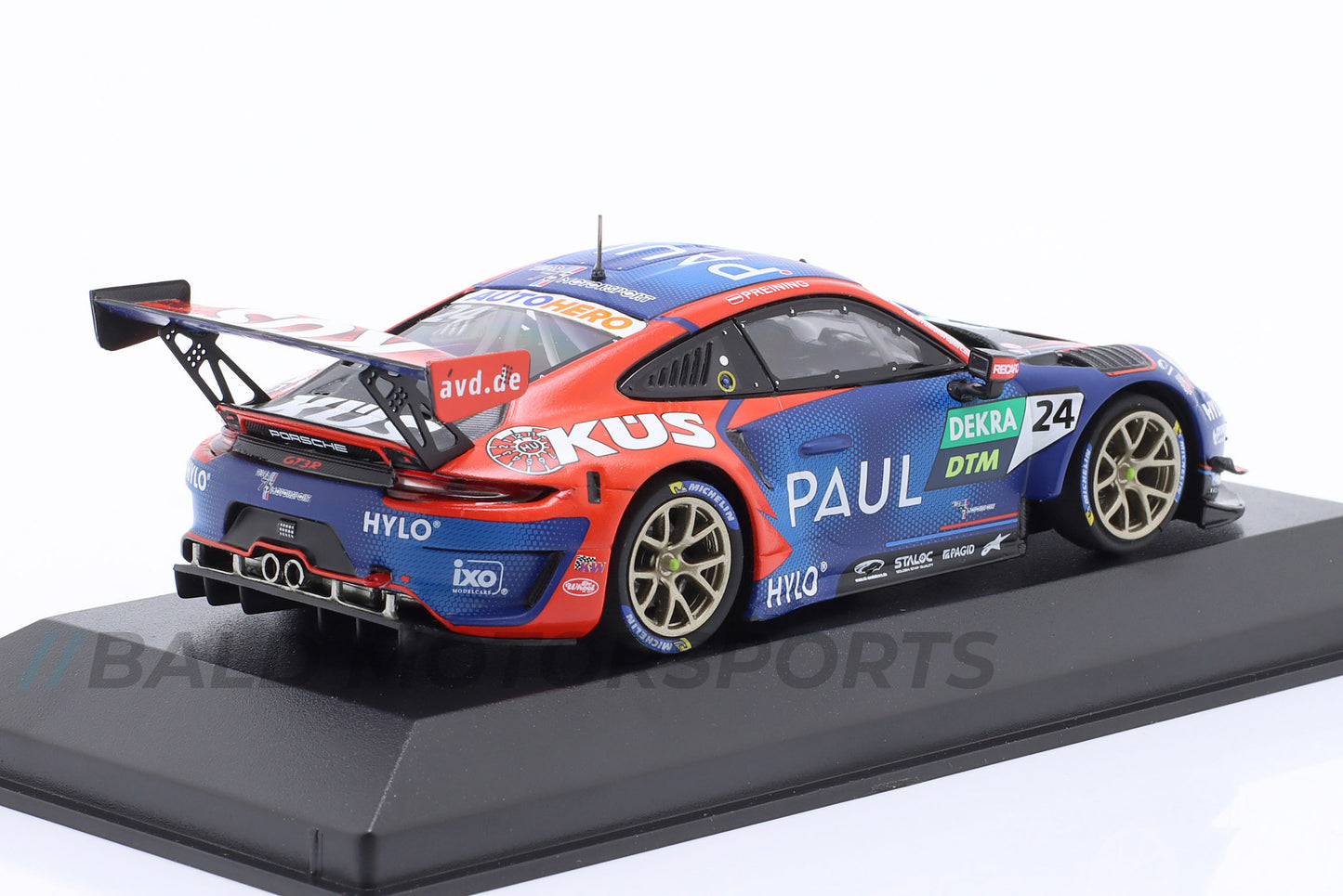 Porsche 911 GT3 R KÜS Team75 Bernhard erster Porsche DTM Sieg 2022 1:43 Minichamps