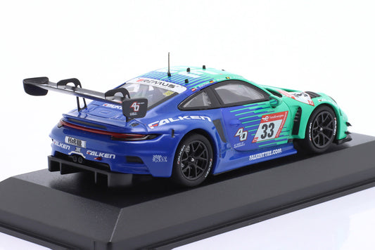 Porsche 911 GT3 R Falken Motorsports Bachler, Müller, Picariello 24h Nürburgring 2023 1:43 Minichamps