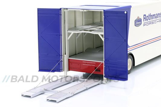 Mercedes Benz Renntransporter O 317 Rothmans Porsche 1:18 Schuco