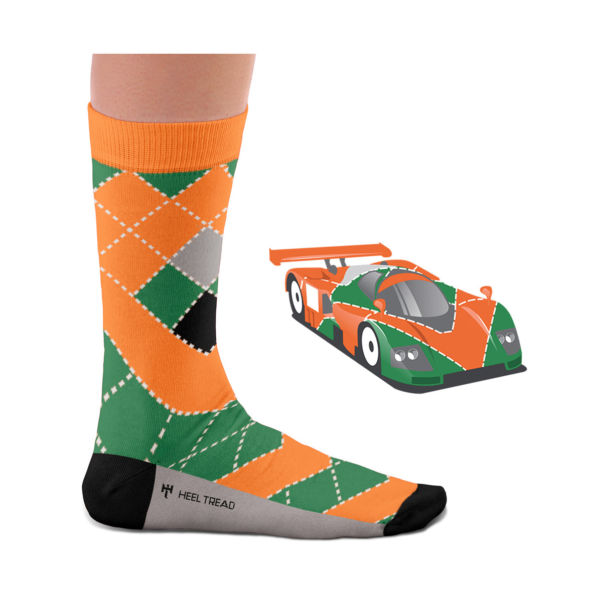 Hochwertige Motorsportsocken 787B Heel Tread
