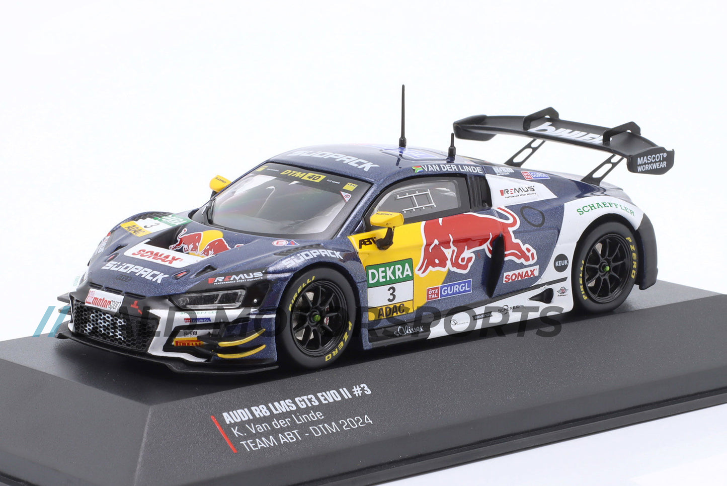Audi R8 LMS GT3 Evo II Team Abt Sportsline Kelvin van der Linde DTM 2024 1:43 Ixo
