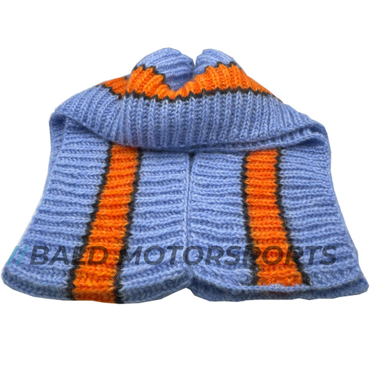 Bald Motorsports handgestrickter Schal aus unserer Serie "Iconic Liveries"