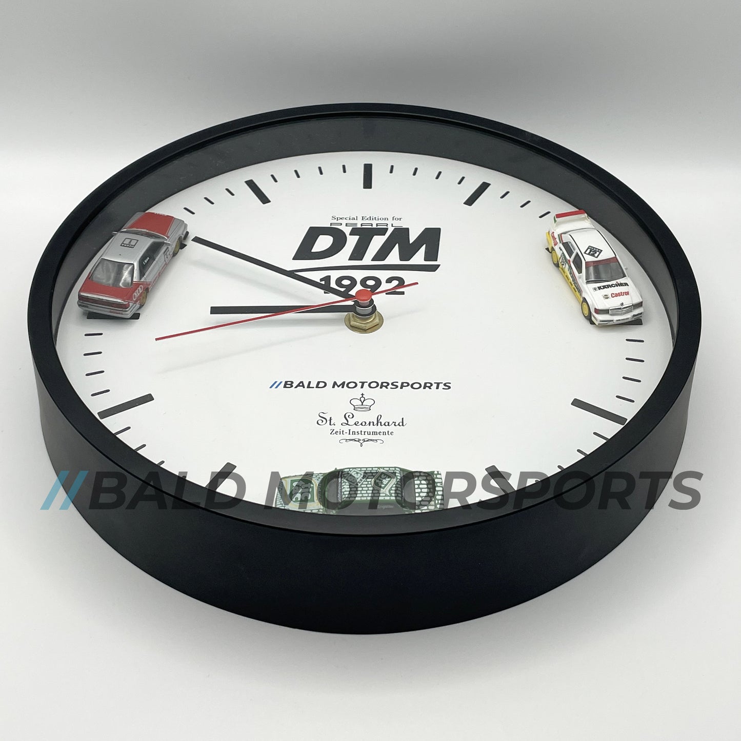 Bald Motorsports handmade wall clock "DTM 1992" 22.5 cm, quartz movement