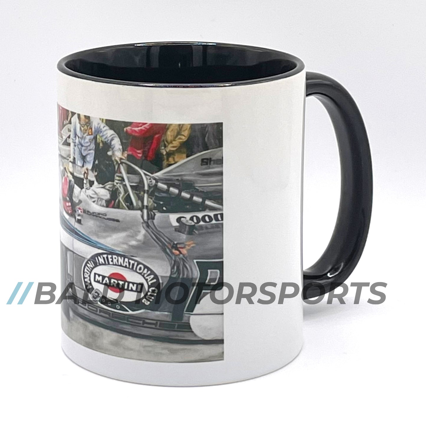 Bald Motorsports hochwertige Keramiktasse Motiv "Porsche 908 Startaufstellung"