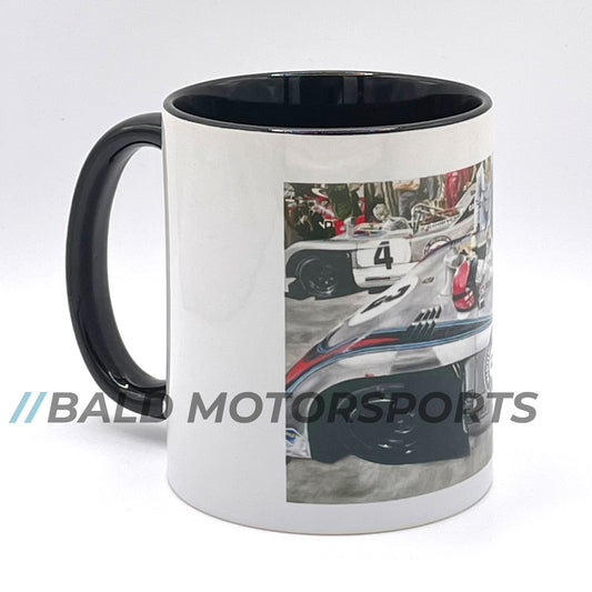 Bald Motorsports hochwertige Keramiktasse Motiv "Porsche 908 Startaufstellung"