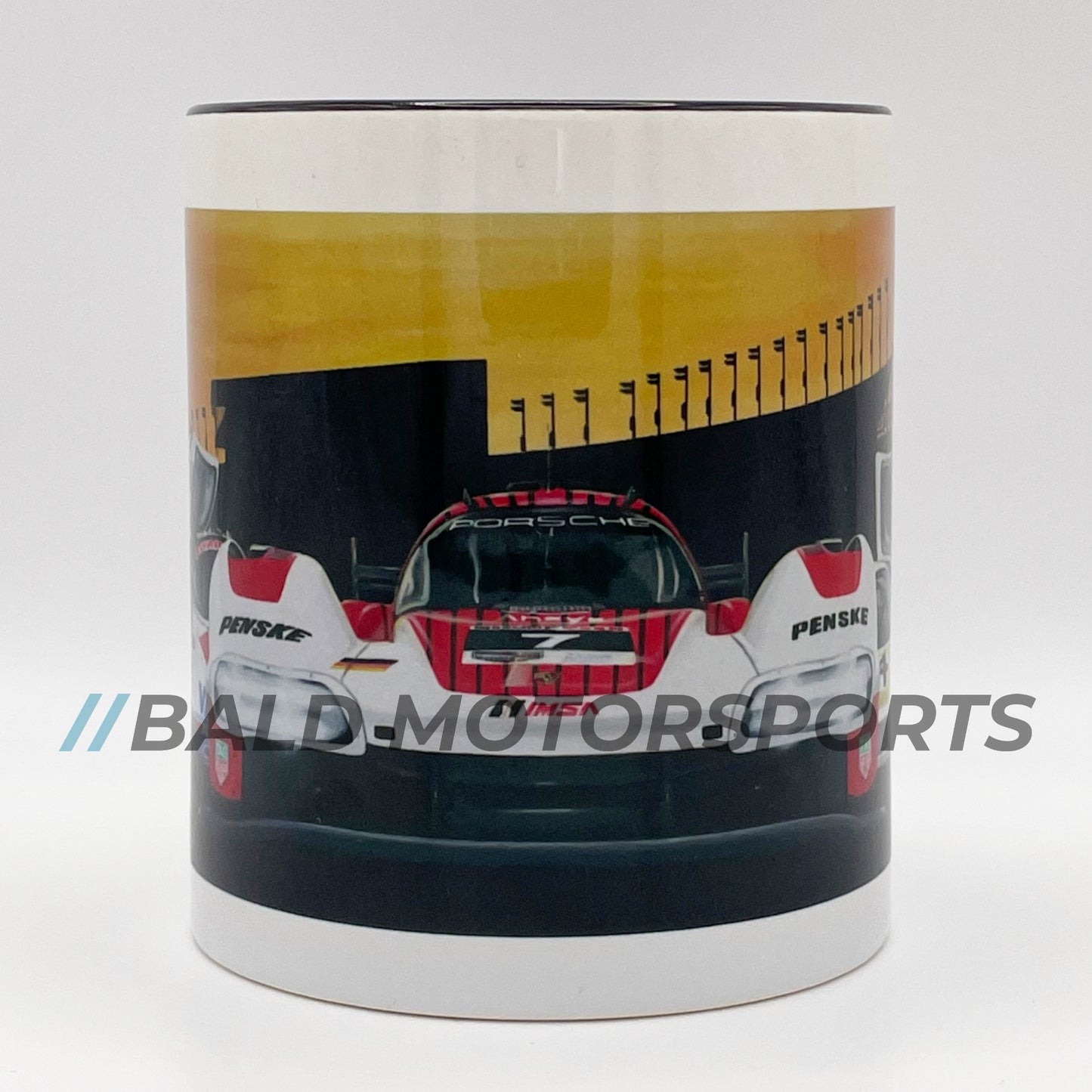 Bald Motorsports hochwertige Keramiktasse Motiv "Porsche at Daytona"