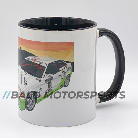 Bald Motorsports hochwertige Keramiktasse Motiv "Sabine mit Eifelblitz"