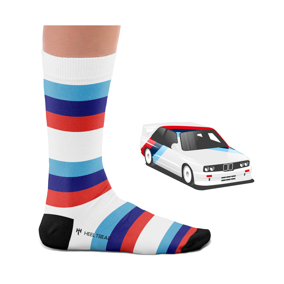 Hochwertige Motorsportsocken E30 Heel Tread