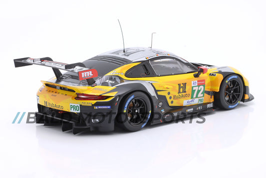 Porsche 911 RSR HubAuto Racing Martin, Parente, Vanthoor 24h Le Mans 2021 1:18 Ixo