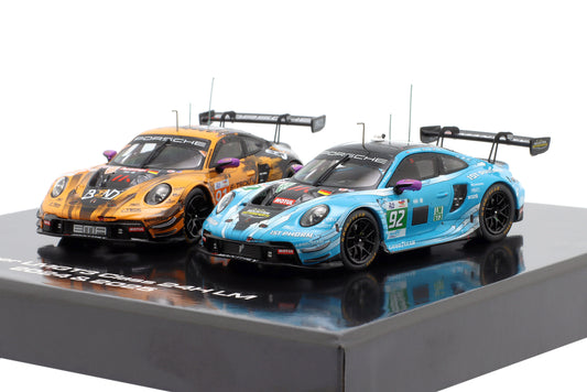 2er Set Porsche 911 GT3 R Manthey Klassensieger 24h Le Mans 2024 & 2025 1:43 Ixo