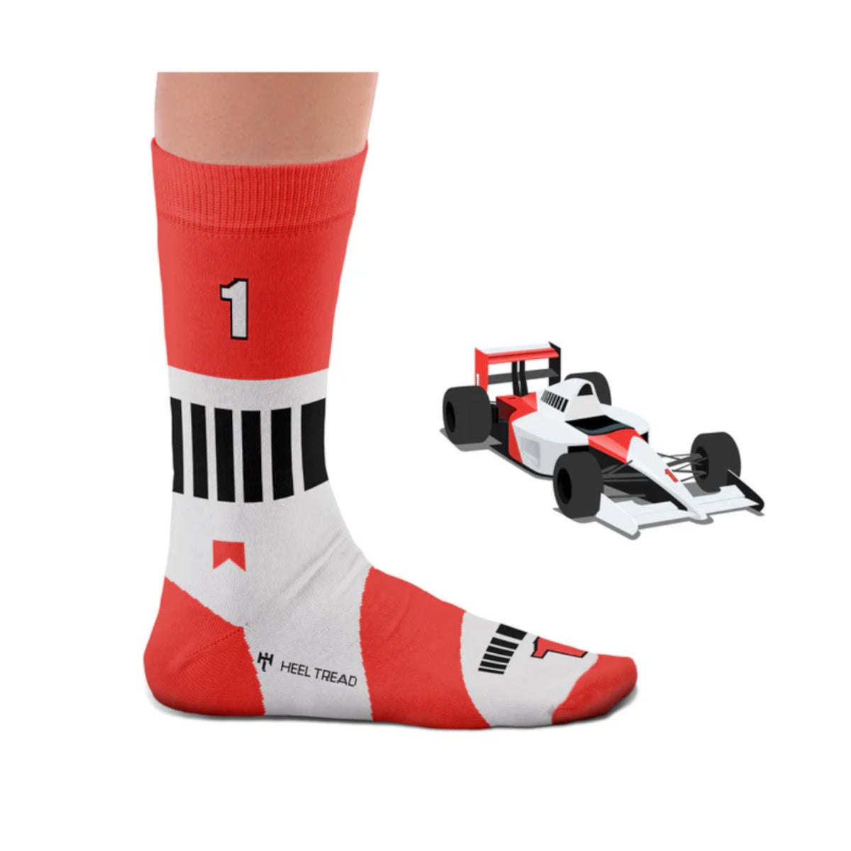 Hochwertige Motorsportsocken MP4/6 Heel Tread