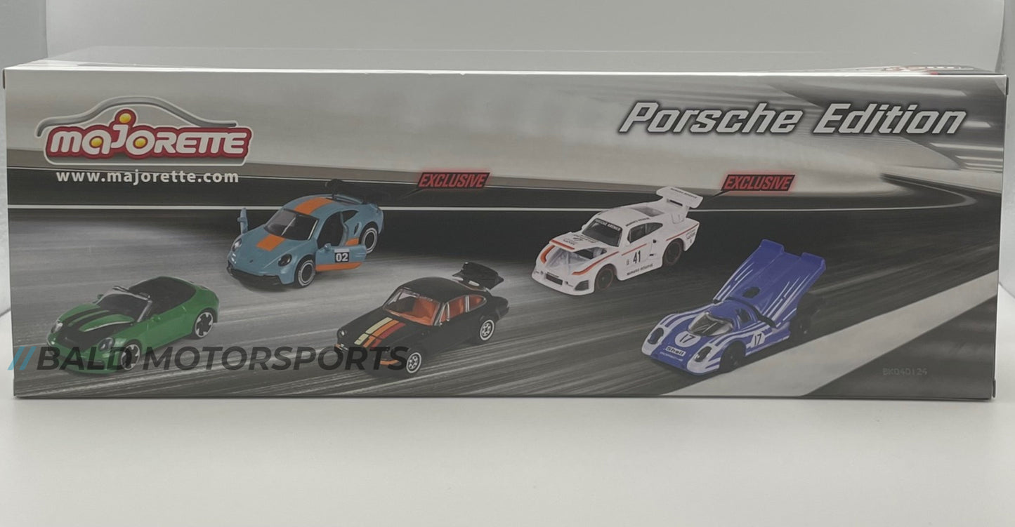 Majorette Porsche Geschenkset mit 5 Autos