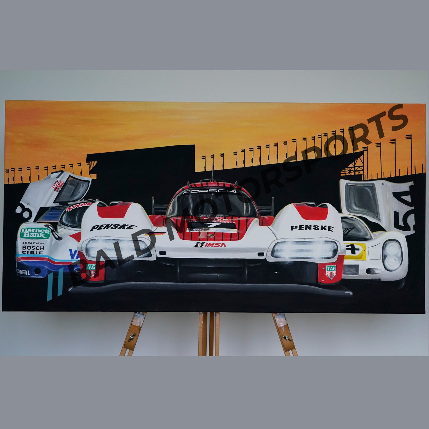 Leinwandgemälde "Porsche at Daytona" Künstler: René Wirfs