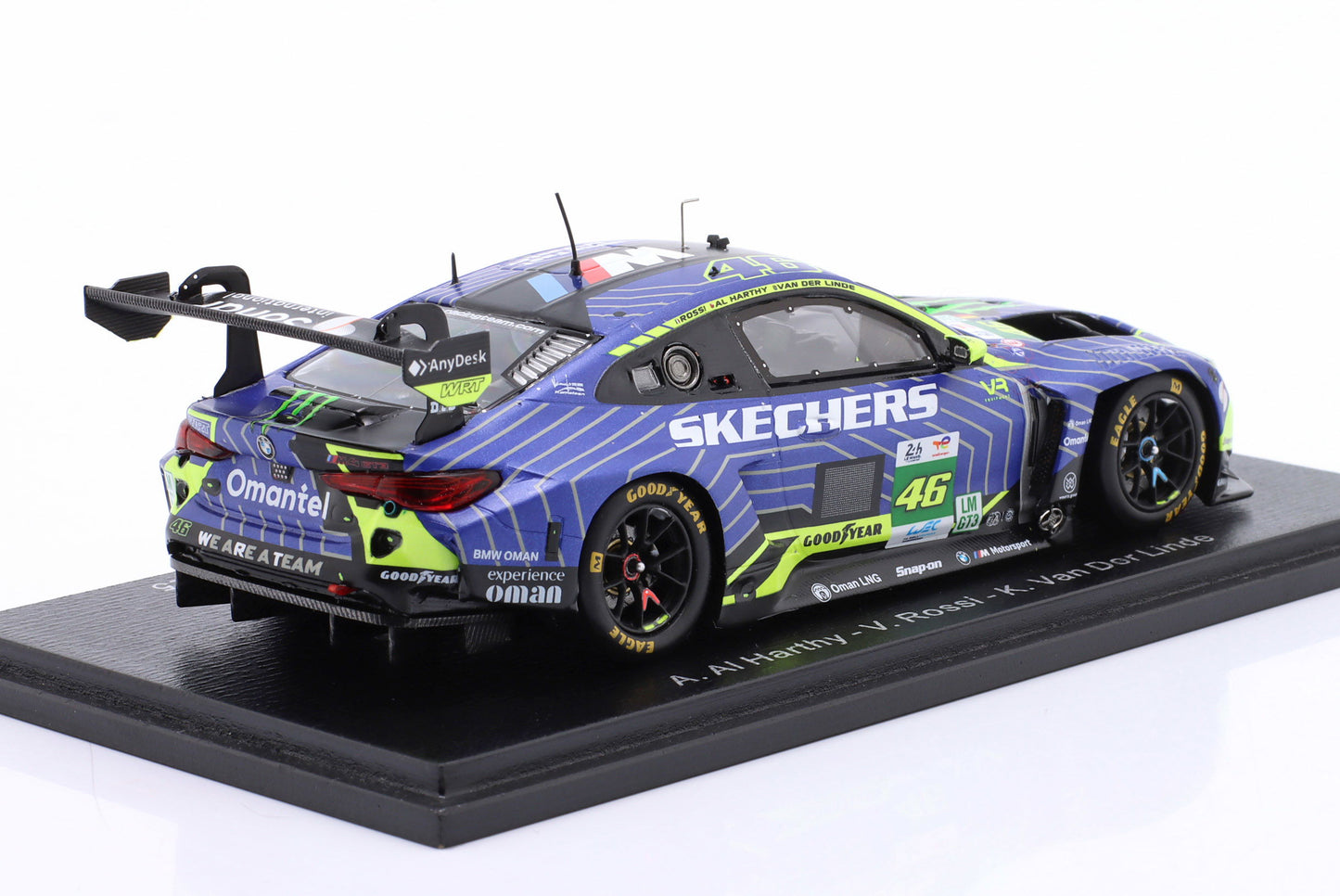 BMW M4 GT3 Team WRT Al Harthy, Rossi, Van der Linde 24h Le Mans 2025 Spark 1:43