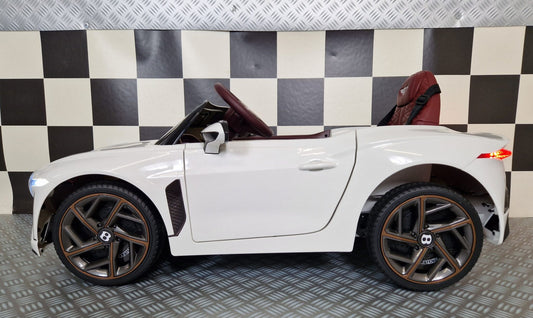 Bentley Bacalar Kinderauto 12 Volt Weiß mit Fernbedienung