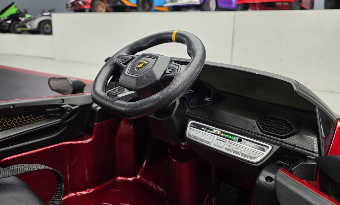 Lamborghini Sián Kinderauto 12 Volt Rot Metallic mit Fernbedienung