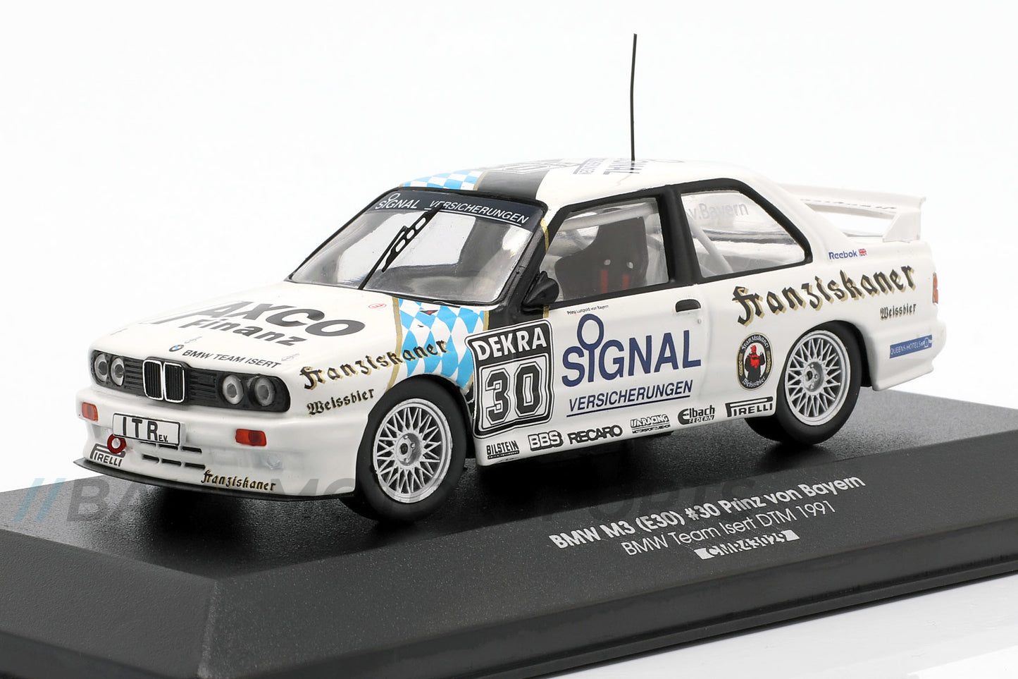 BMW M3 E30 BMW Team Isert Prince Leopold of Bavaria DTM 1991 1:43 CMR