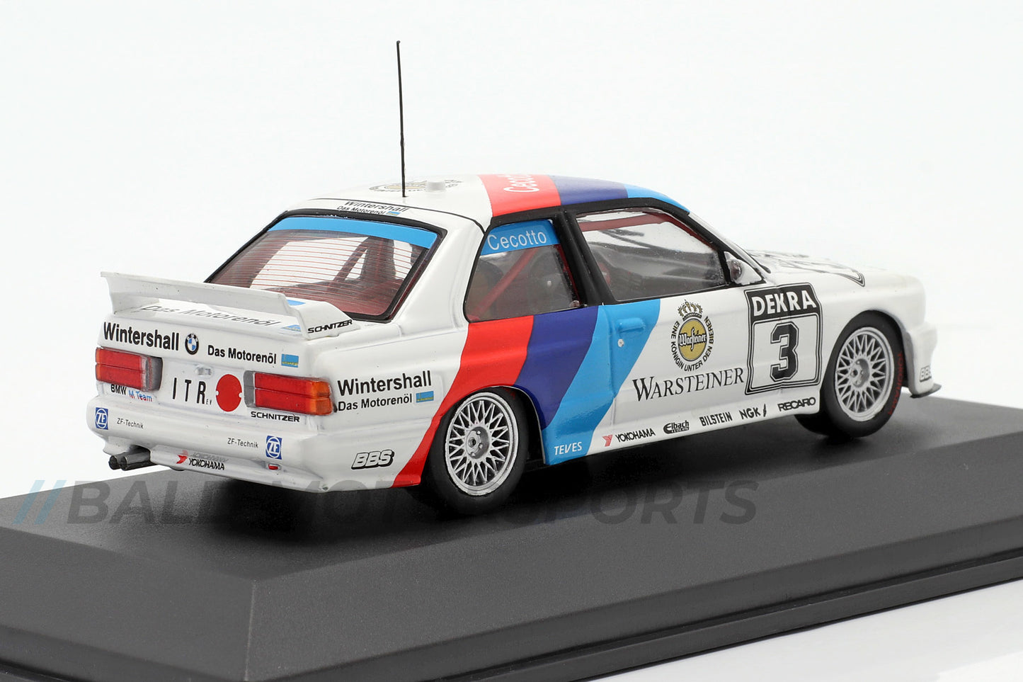 BMW M3 E30 BMW M Team Schnitzer Johnny Cecotto DTM 1991 1:43 CMR