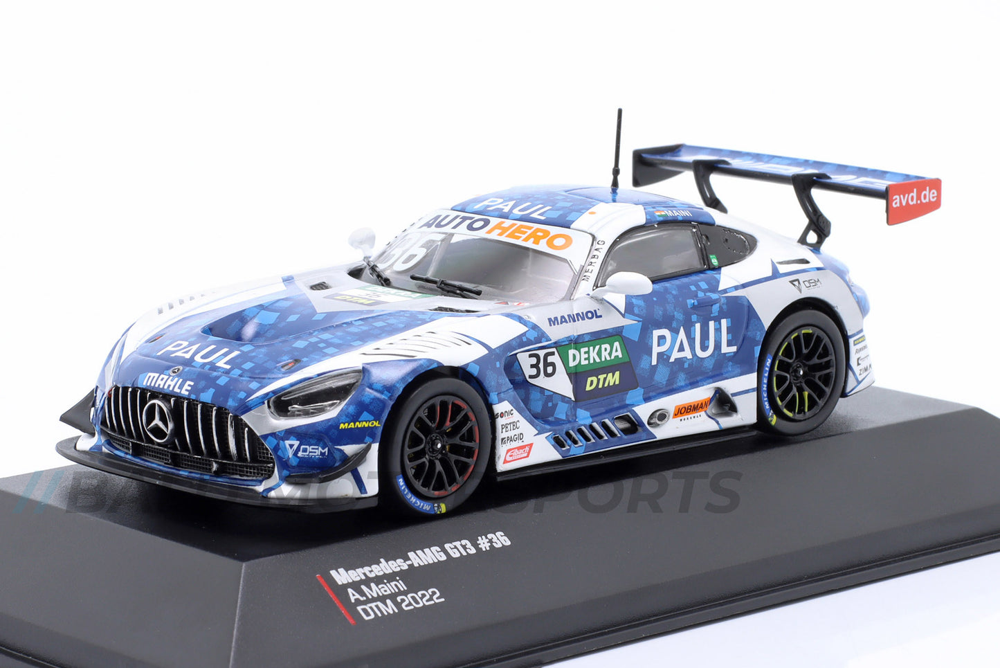 Mercedes AMG GT3 Mercedes-AMG Team HRT Arjun Maini DTM 2022 1:43 Ixo