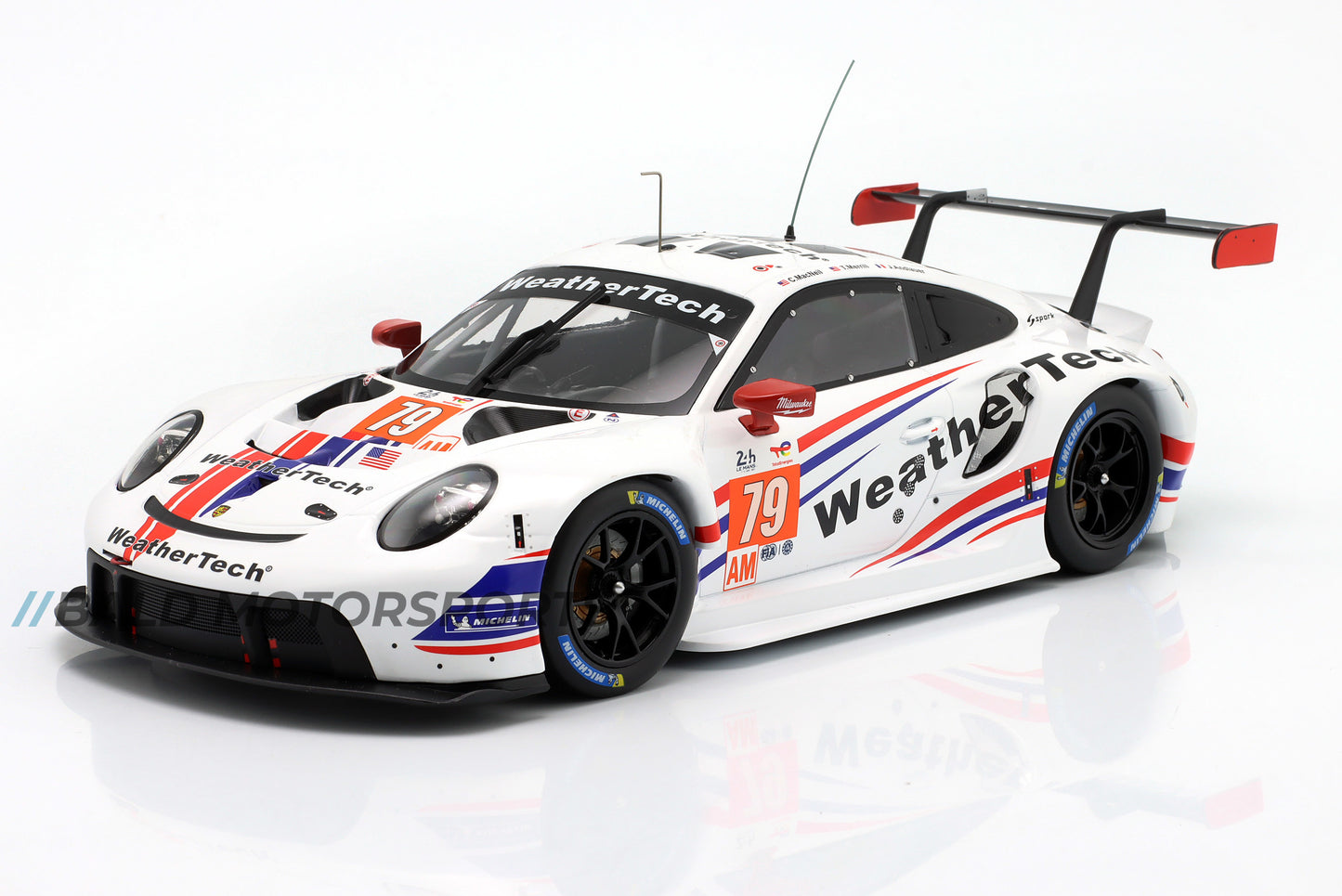Porsche 911 RSR-19 2nd LMGTE-Am 24h LeMans 2022 WeatherTech Ixo 1:18