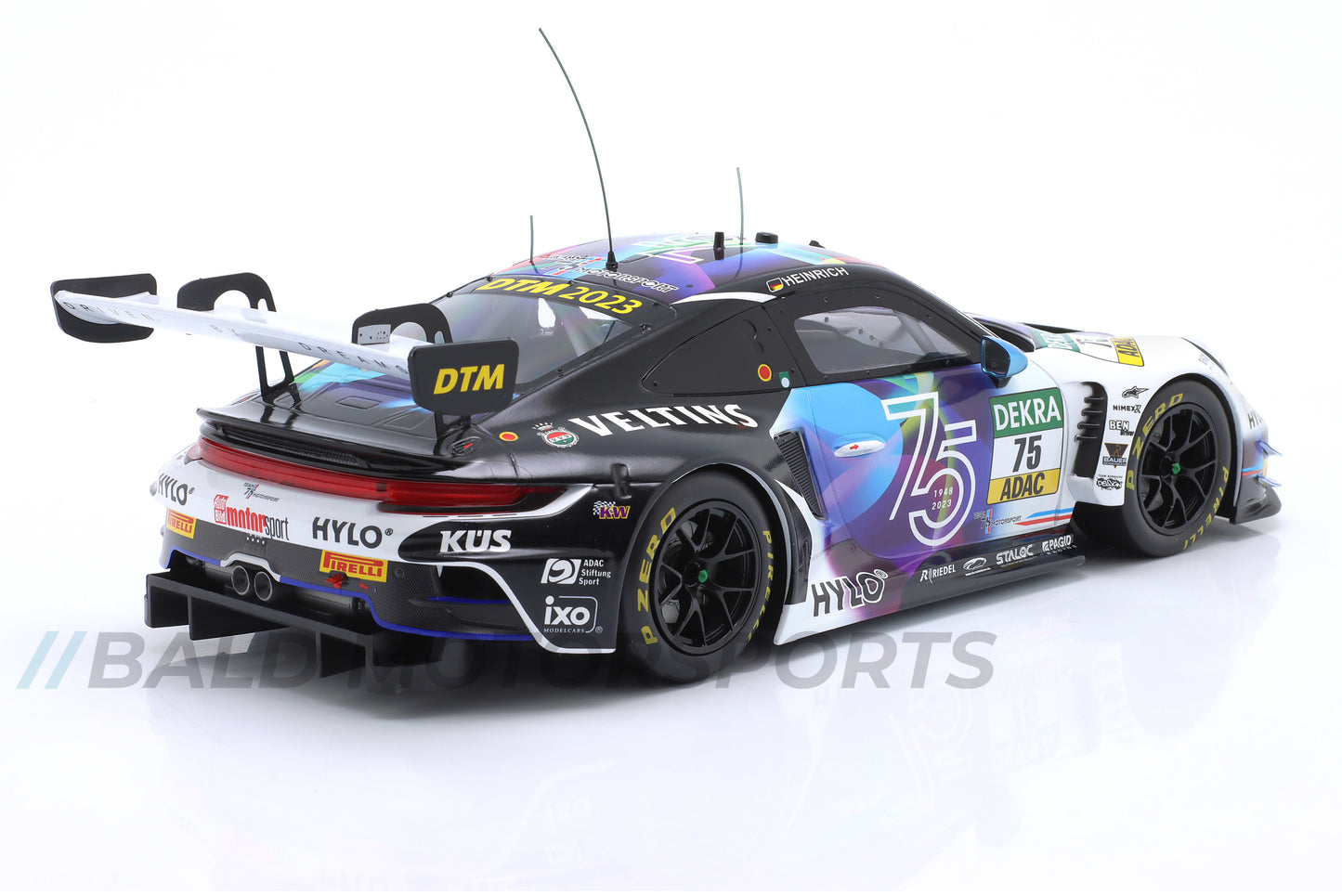 Porsche 911 GT3 R KÜS Team75 Bernhard Laurin Heinrich DTM 2023 1:18 Ixo