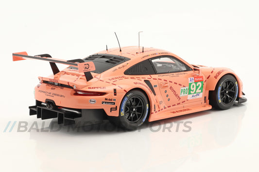 Porsche 911 (991) RSR "Pink Pig" Porsche GT Team Sieger 24h Le Mans 2018 1:18 Ixo