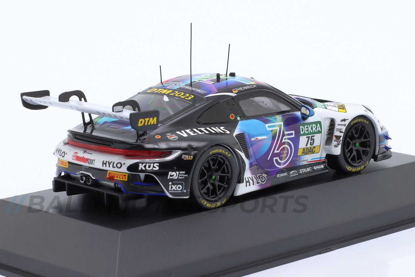 Porsche 911 GT3 R KÜS Team75 Bernhard Laurin Heinrich DTM 2023 1:43 Ixo