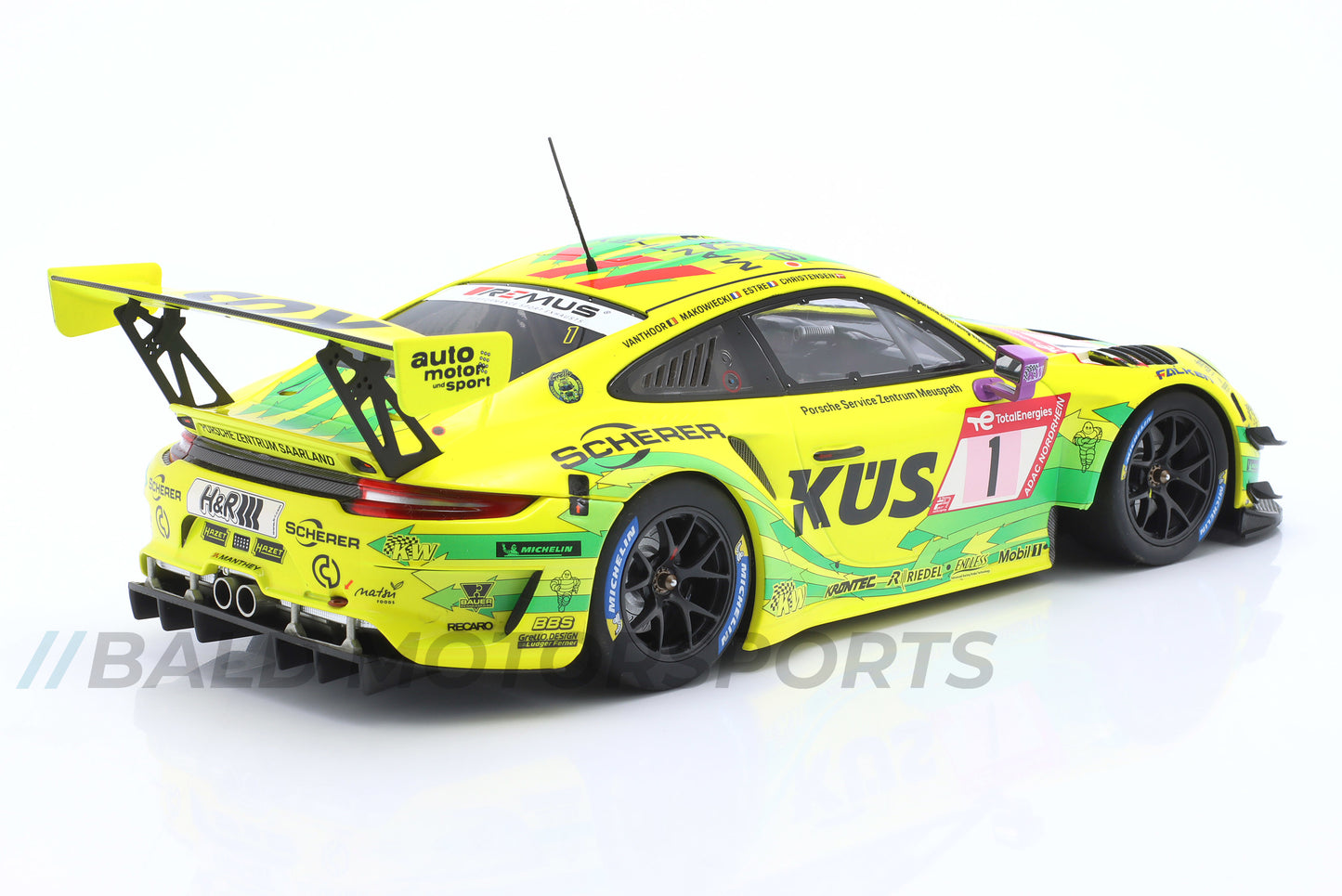 Porsche 911 GT3 R Manthey Racing 24h Nürburgring 2022 1:18 Minichamps