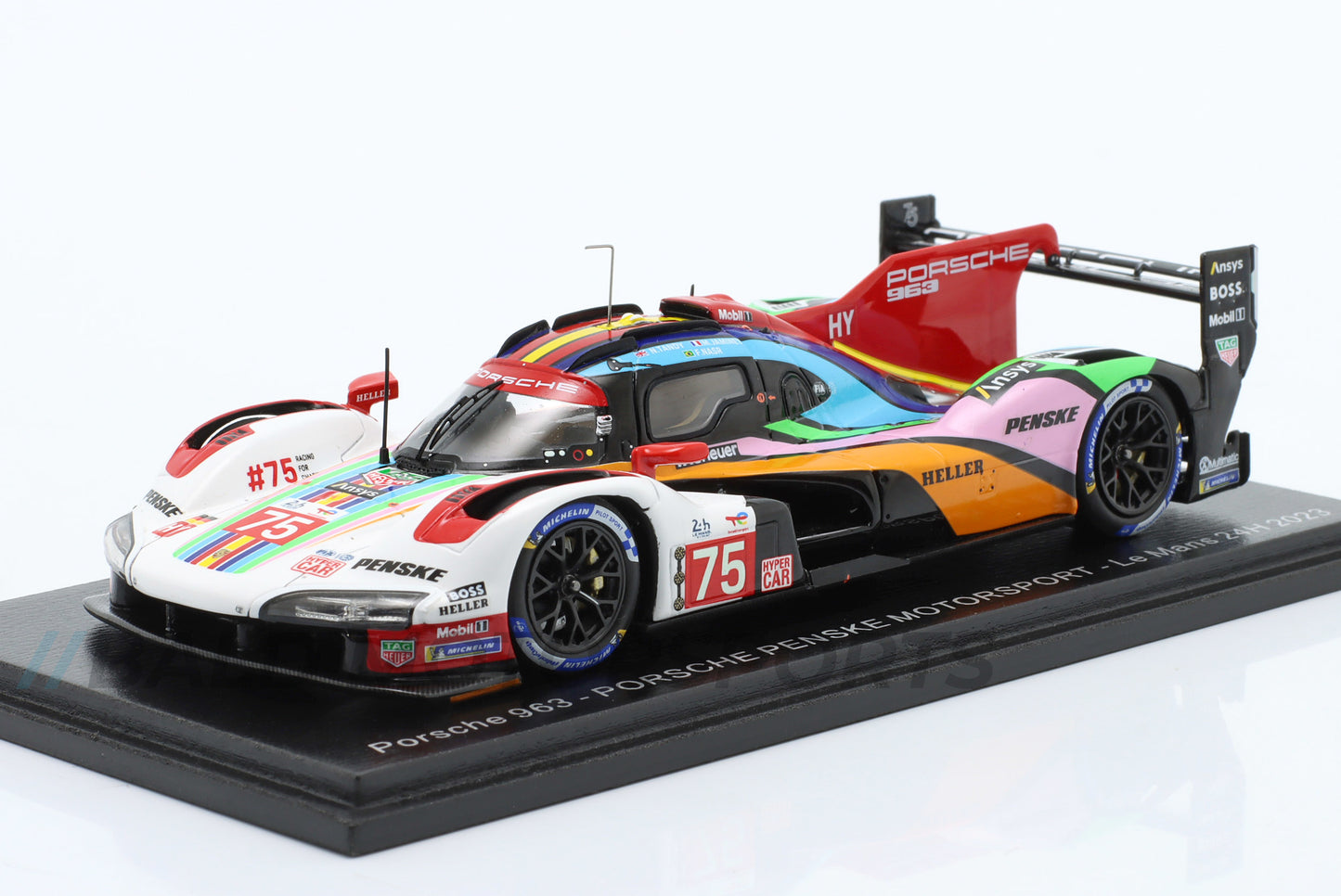 Porsche 963 Porsche Penske Motorsport 24h Le Mans 2023 No.75 1:43 Spark
