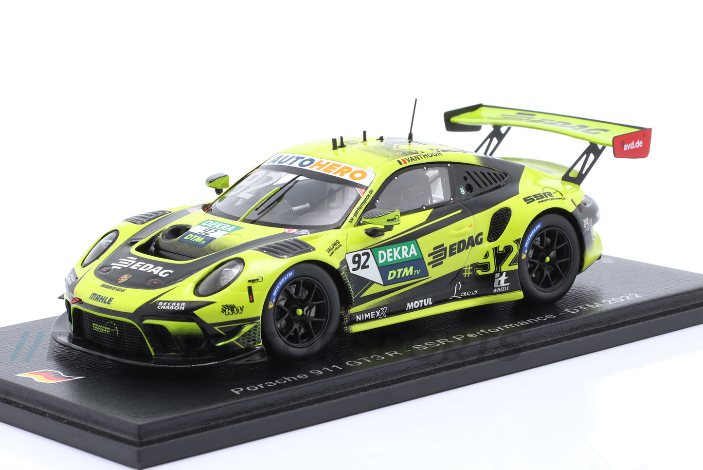Porsche 911 GT3 R SSR Performance DTM 2022 Laurens Vanthoor 1:43 Spark