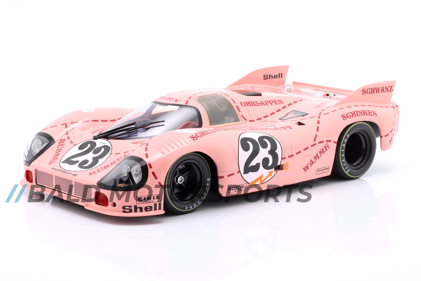 Porsche 917/20 "Pink Pig" Martini Racing Team 24h Le Mans 1971 1:12 WERK83