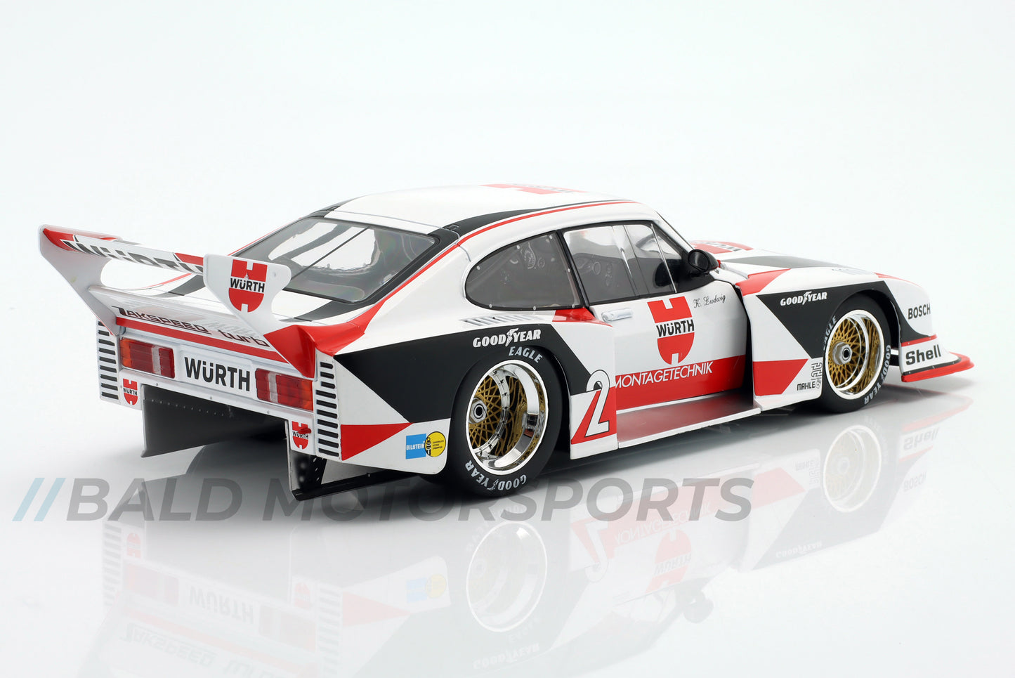 Ford Capri Turbo Gruppe 5 Würth-Zakspeed-Team Klaus Ludwig DRM 1981 1:18 WERK83