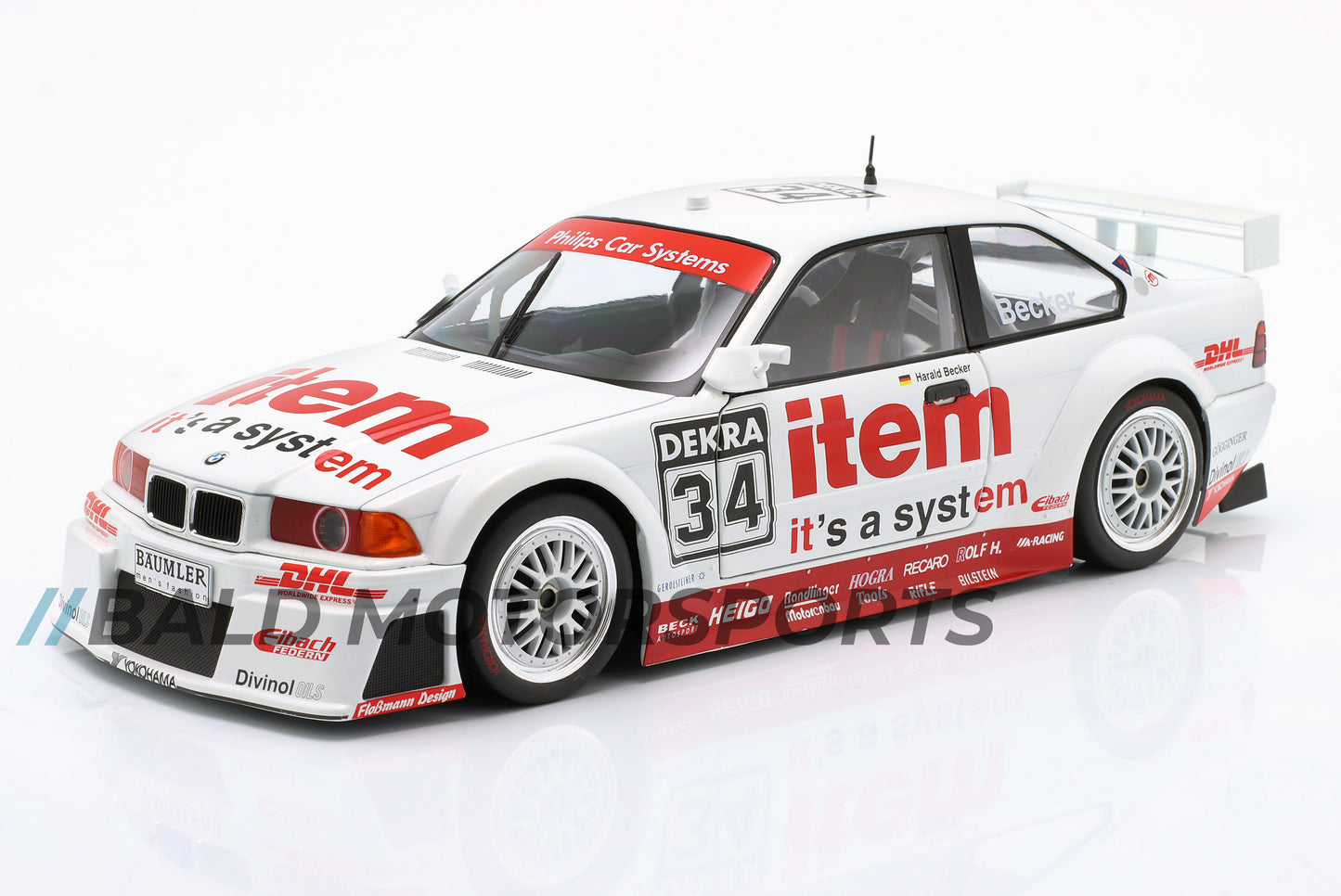 BMW 325i Coupe E36 DTM WS-DHL-Team Harald Becker DTM 1994 1:18 WERK83