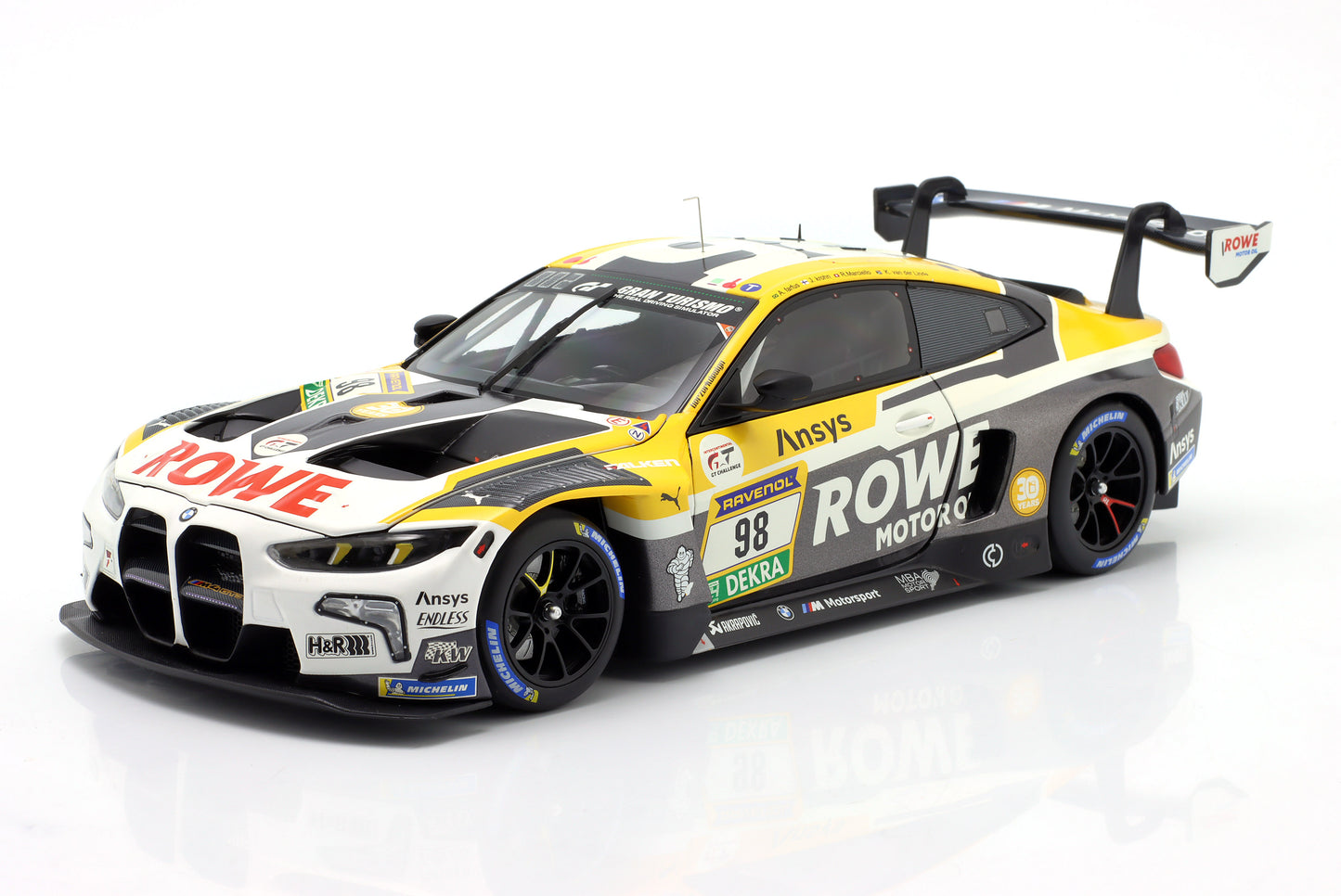 BMW M4 GT3 Rowe Racing Farfus, Krohn, Marciello, Van der Linde Sieger 24h Nürburgring 2025 Minichamps 1:18