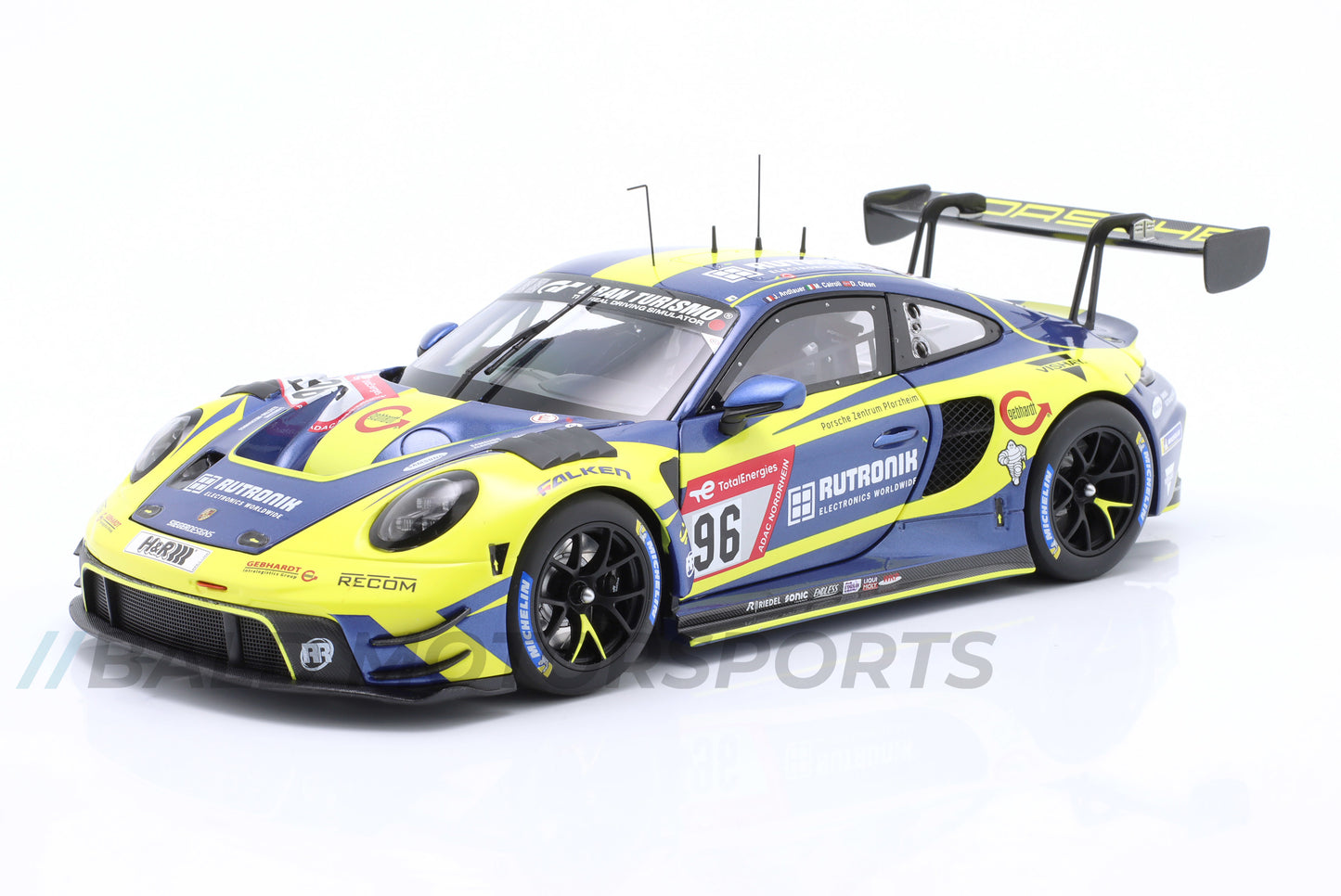 Porsche 911 GT3 R Rutronik Racing 24h Nürburgring 2023 1:18 Minichamps
