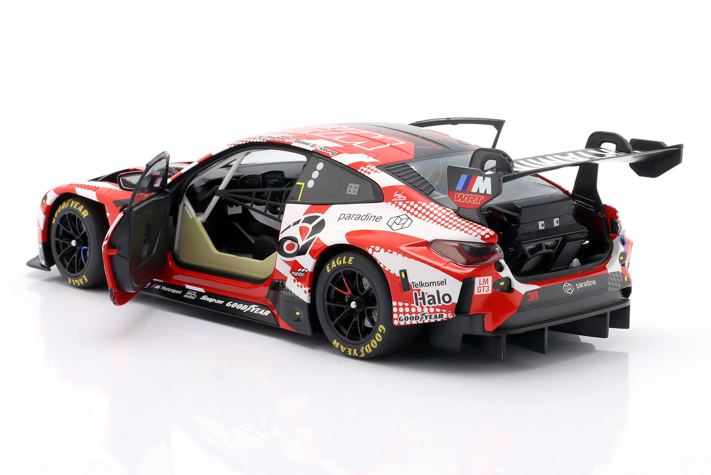 BMW M4 GT3 Team WRT Farfus, Leung, Gelael 24h Le Mans 2024 Minichamps 1:18