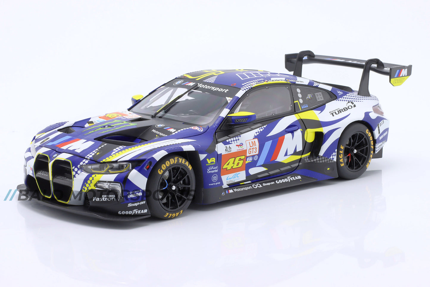 BMW M4 GT3 Rossi, Martin, Al Harthy 24h LeMans 2024 Minichamps 1:18