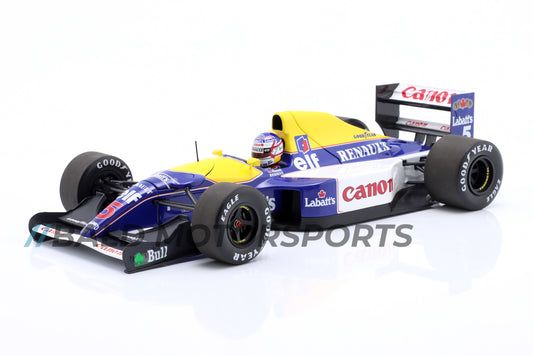 Williams FW14B Nigel Mansell Canon Williams Team Formula 1 World Champion 1992 1:18 Minichamps
