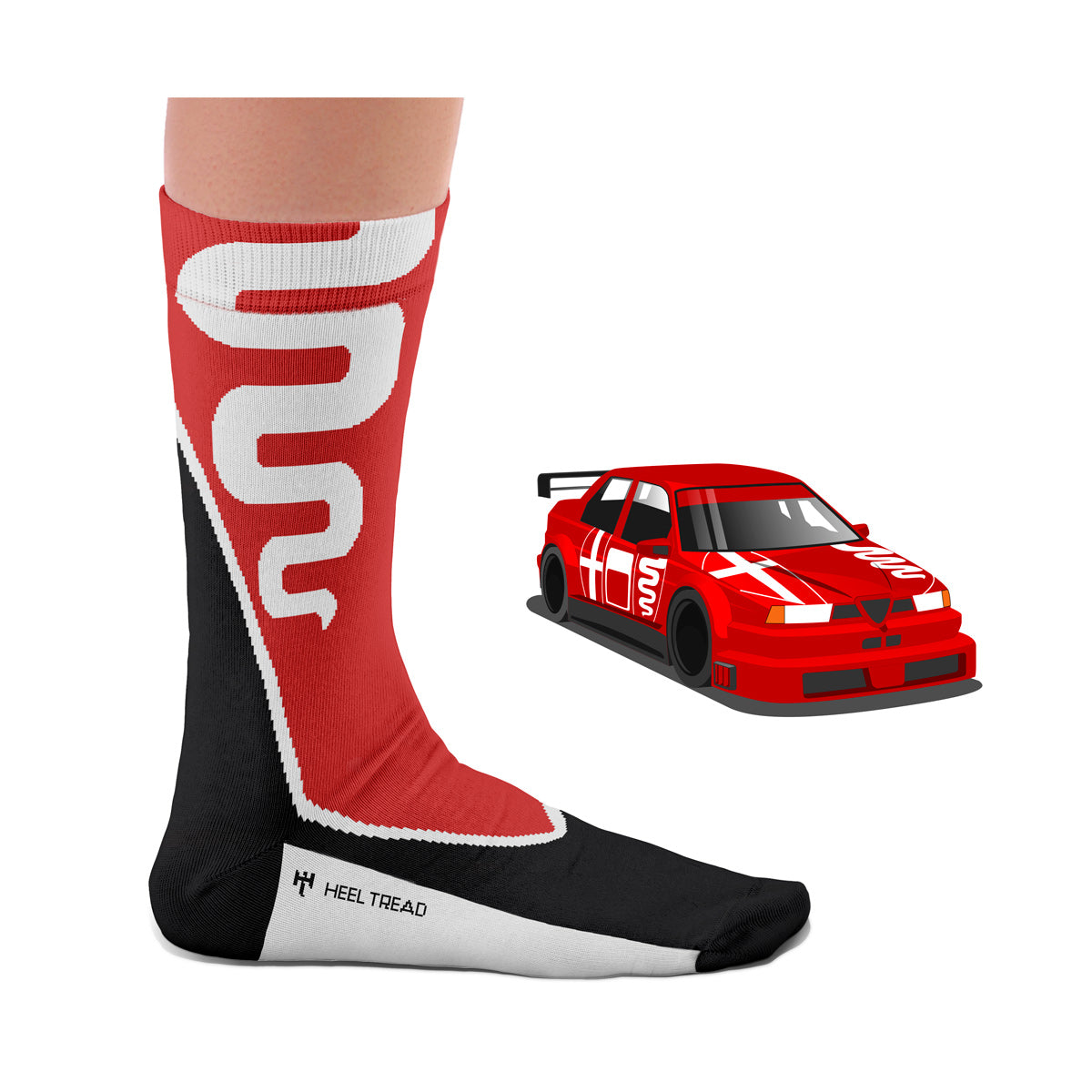 Hochwertige Motorsportsocken "155" Heel Tread