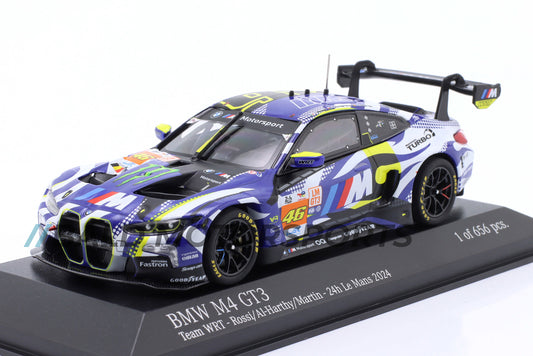 BMW M4 GT3 Team WRT Rossi, Martin, Al Harthy 24h Le Mans 2024 Minichamps 1:43