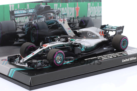 Mercedes W09 Lewis Hamilton Formel 1 Weltmeister 2018 Minichamps 1:43