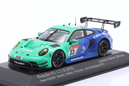 Porsche 911 GT3 R Falken Motorsports Bachler, Müller, Picariello 24h Nürburgring 2023 1:43 Minichamps