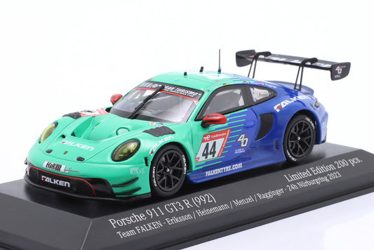 Porsche 911 GT3 R Falken Motorsports Heinemann, Menzel, Ragginger 24h Nürburgring 2023 1:43 Minichamps