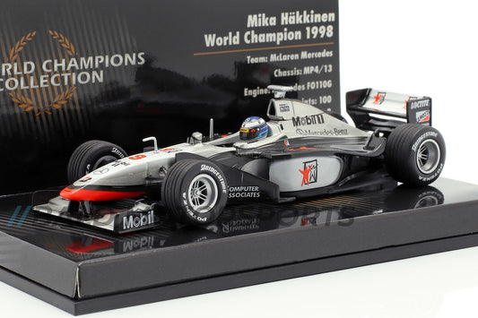 McLaren MP4/13 Mika Häkkinen Formel 1 Weltmeister 1998 Minichamps 1:43